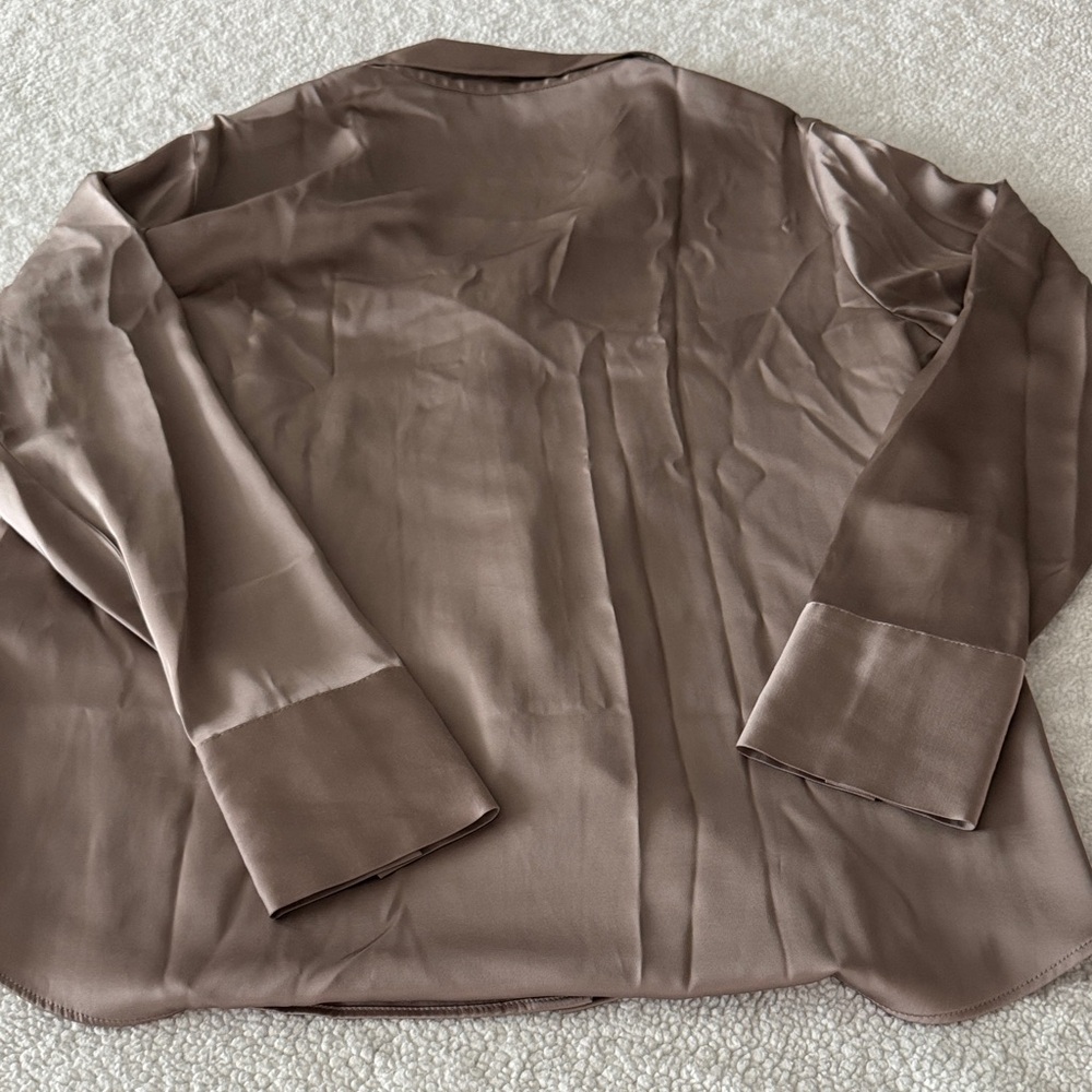 Abercrombie & Fitch Taupe Button Down Shirt - Picture 5 of 5